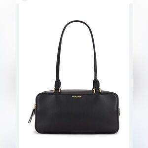 Veronica Beard boxy bag black leather shoulder bag